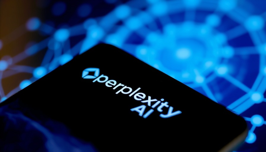 Perplexity AI logo on smartphone screen; trending ai news.
