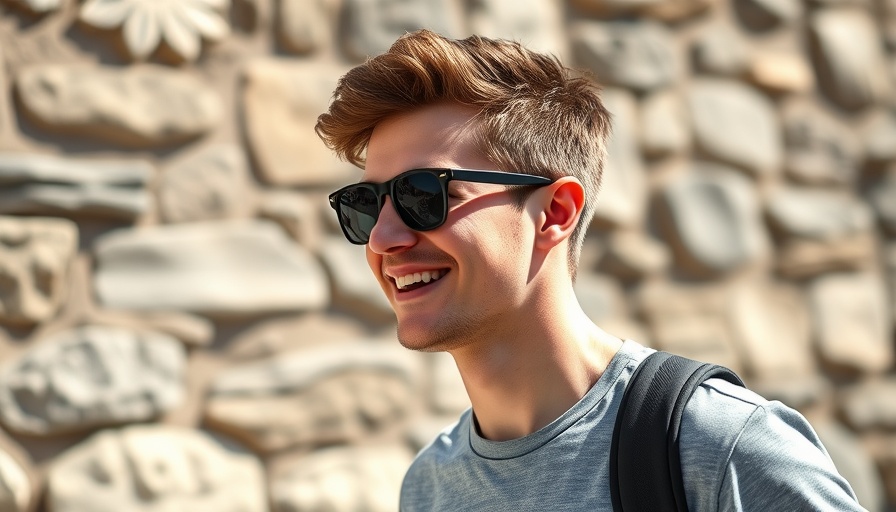 AI Personality Updates: casual man in sunglasses walking.
