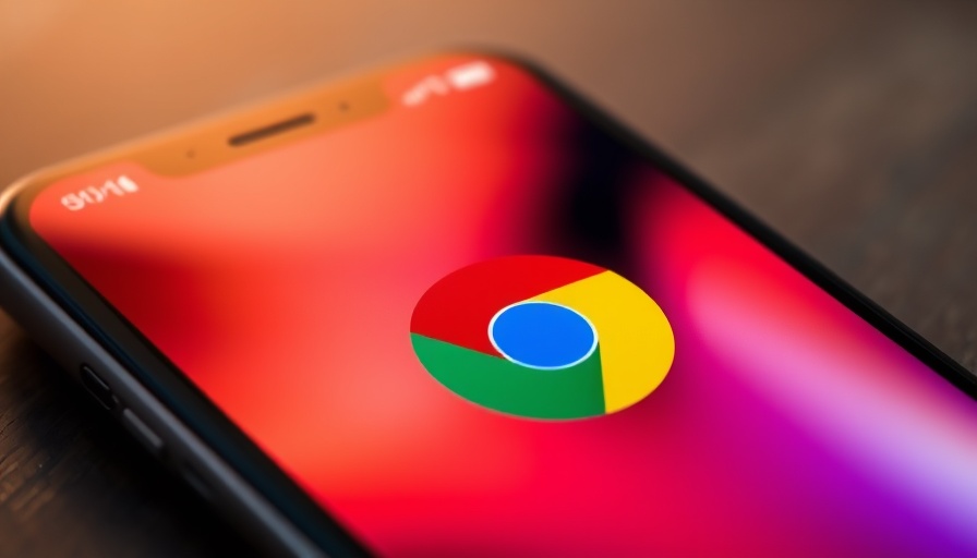 Perplexity AI with Chrome logo on smartphone screen