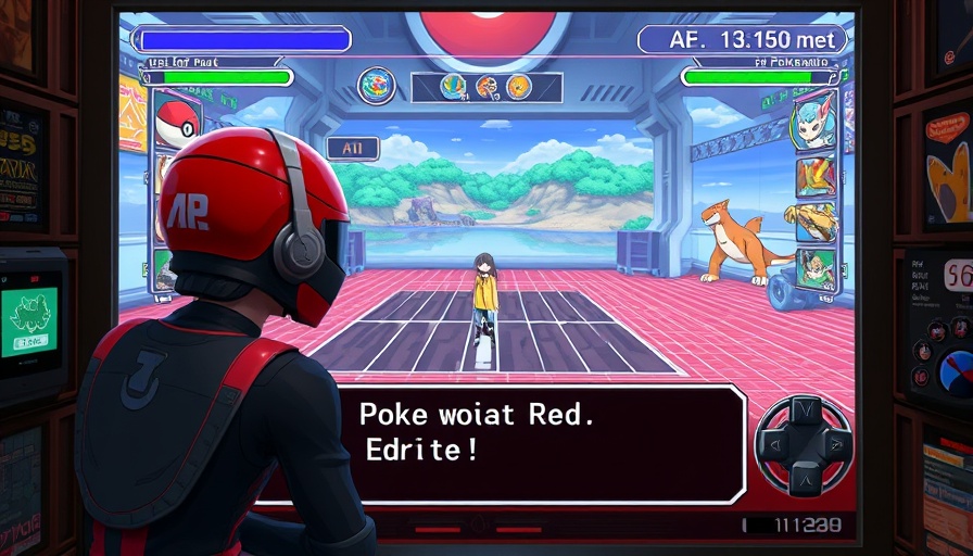 AI completes Pokémon Red showcasing game interface and victory dialogue.