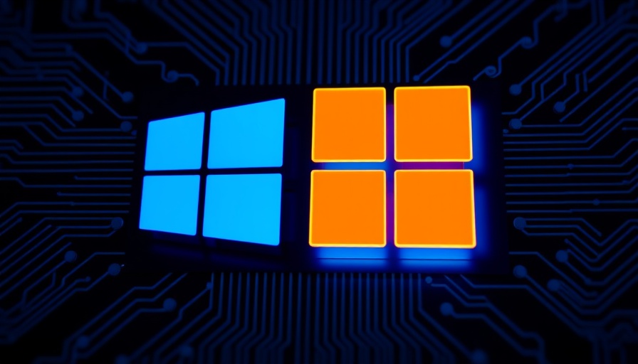 Microsoft AI futuristic logo with classic and neon styles.