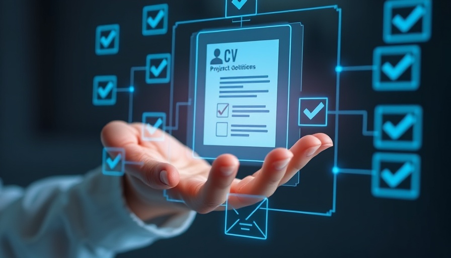Futuristic interface for making your CV stand out to AI.