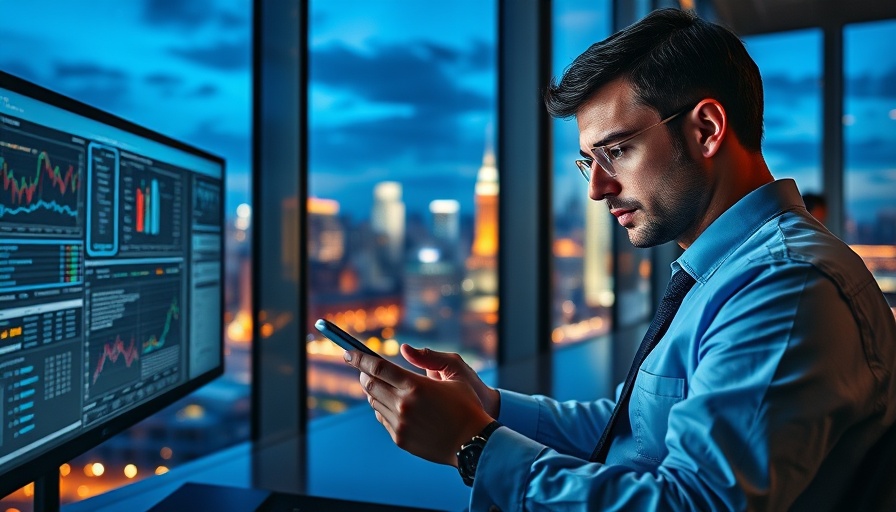 Agentic AI: Professional analyzing data in modern office.