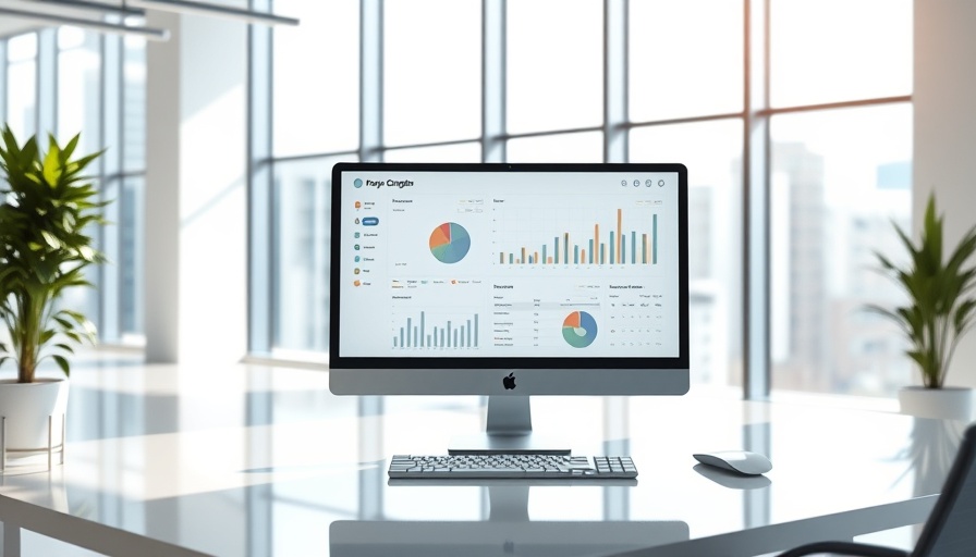 Anthropic AI data analytics on a desktop screen in a modern office.