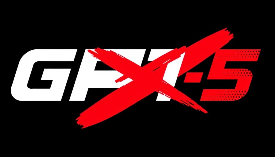 Bold GPT-5 logo with red X, symbolizing coding collaboration conflict.