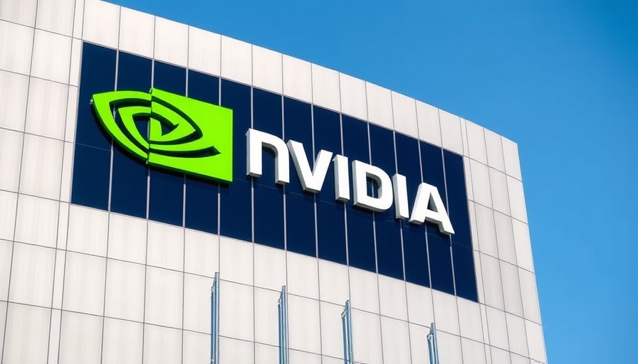Nvidia headquarters building with green logo, architectural design.
