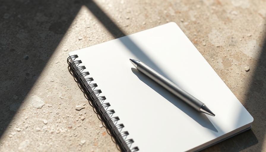 AI agents for writing tools like notebook and pen in sunlight.