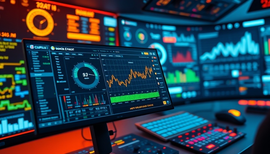Visual of Copilot function in Excel with digital data graphics.