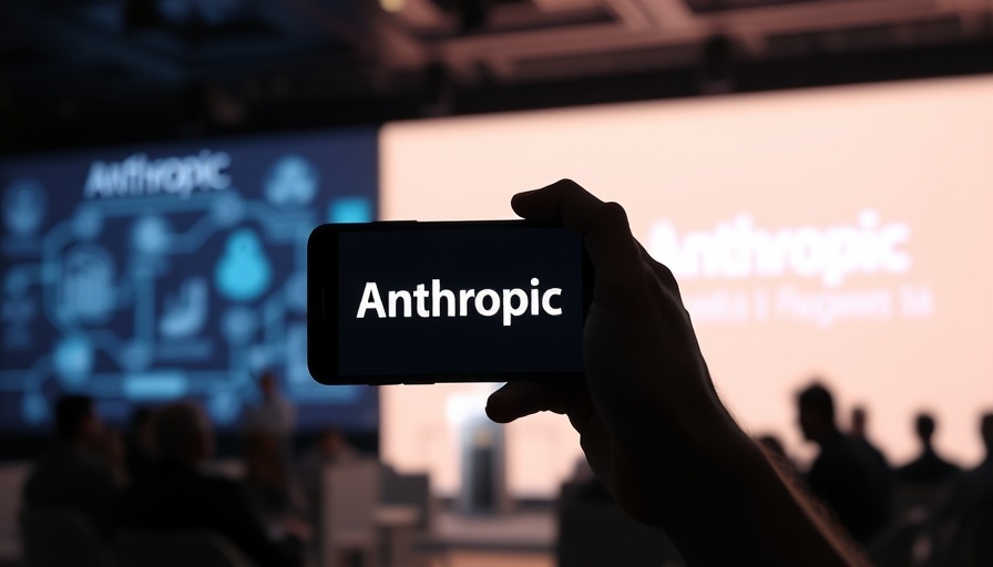 Anthropic AI interface displayed on screen with logo on smartphone