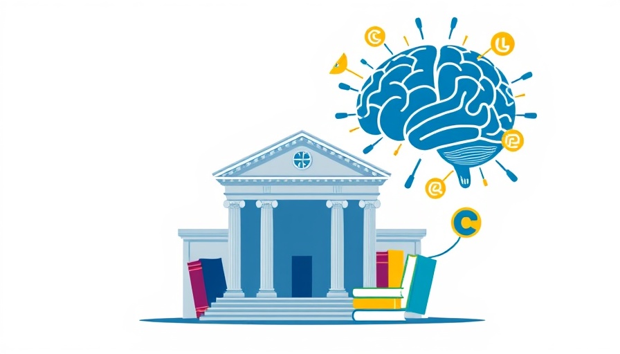 Anthropic copyright class action illustration with courthouse and AI.