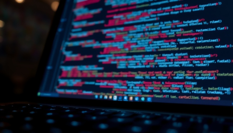 AI agent washing concept with computer code on screen.