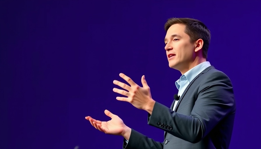 Professional speaker addresses audience, highlighting AI boom similarities to dot-com.