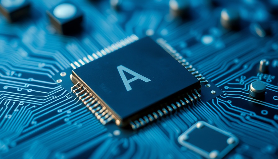 Agentic AI concept, close-up of AI chip on circuit board.