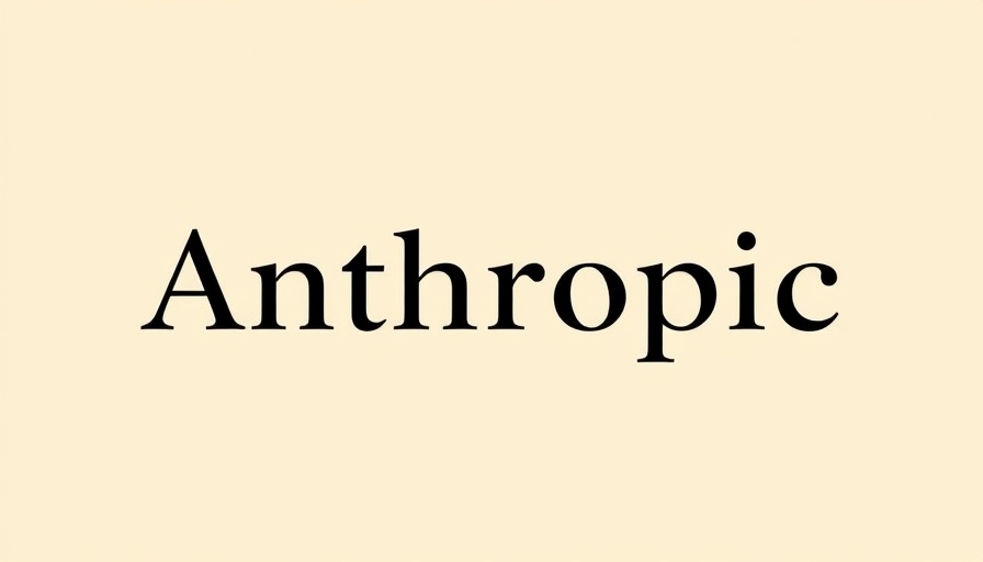 Minimalist design featuring the word 'Anthropic' in bold on beige.