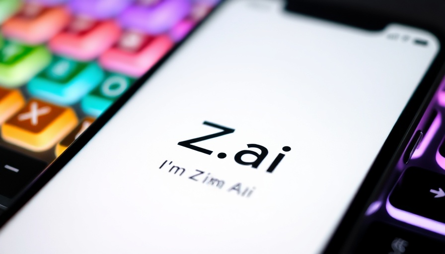 AI agents smartphone displaying Z.ai introduction screen.