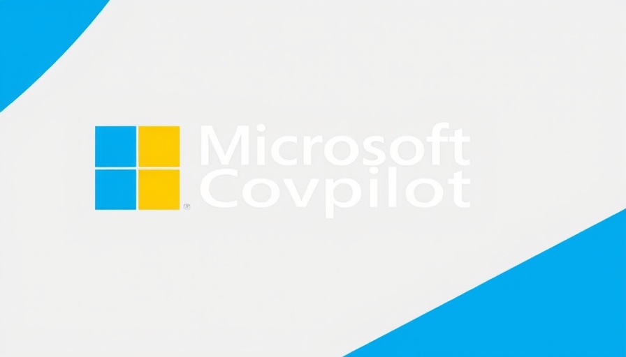Microsoft AI Copilot logo graphic with abstract design.