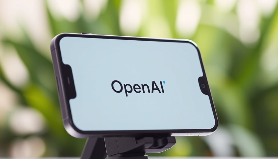 OpenAI expansion in India represented on a smartphone screen.