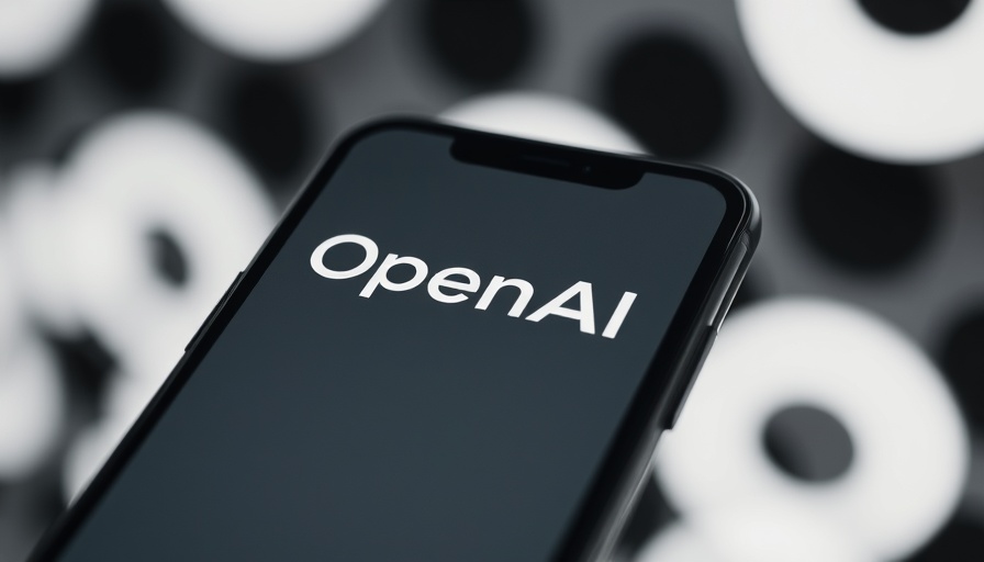OpenAI logo on smartphone screen symbolizing HR chief's departure.