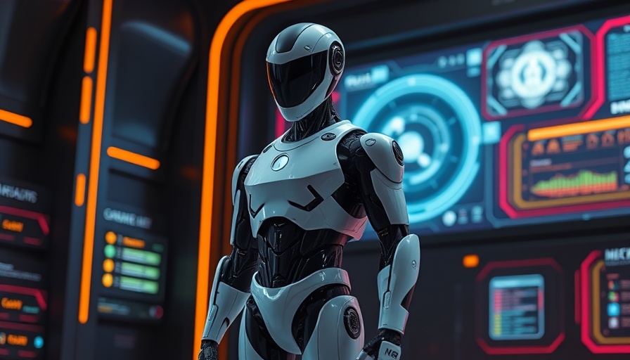 Futuristic robot symbolizing China's push for global AI dominance.