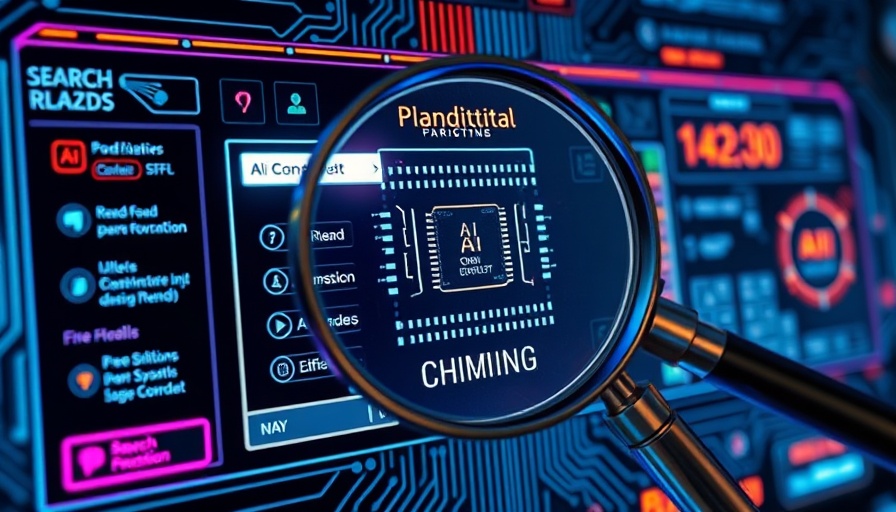 Futuristic interface of Microsoft AI Copilot showing digital prompts and features.