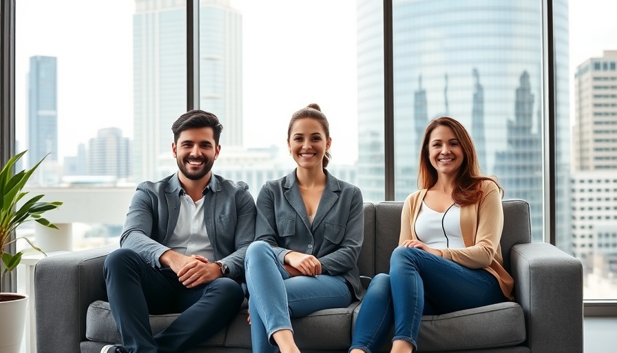 Young professionals in a modern office discuss AI agents in spreadsheets.