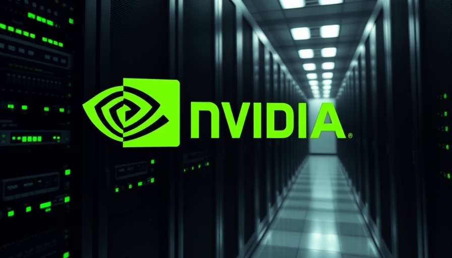 Nvidia hyperscaler investments concept with logo and servers.