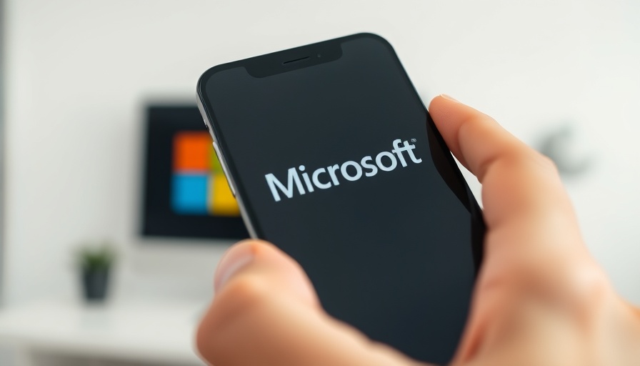 Microsoft Copilot logo on smartphone with hand holding, Microsoft AI.