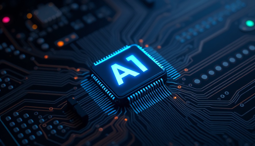 Futuristic AI microchip on a circuit board highlighting perplexity AI.