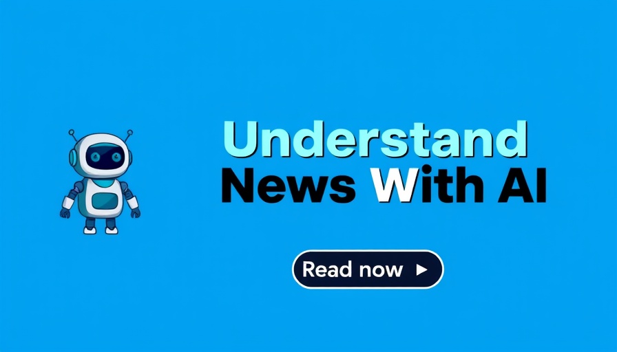 Trending AI news banner with robot icon and call-to-action.
