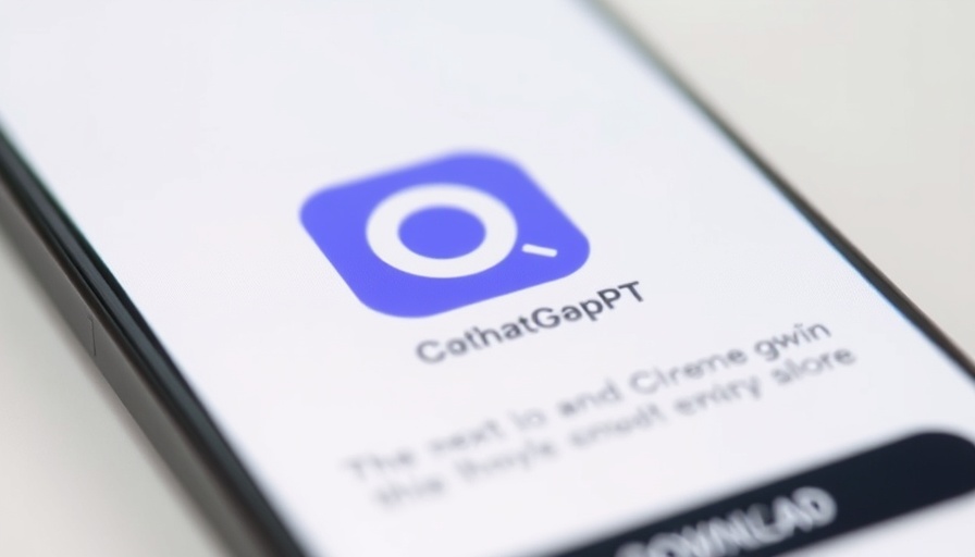 OpenAI ChatGPT app download screen on smartphone.