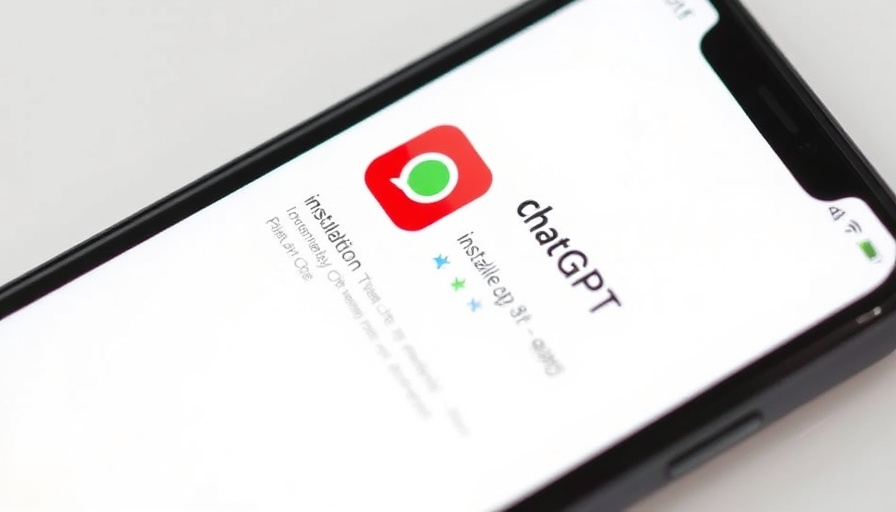ChatGPT app installation screen highlighting OpenAI's application.