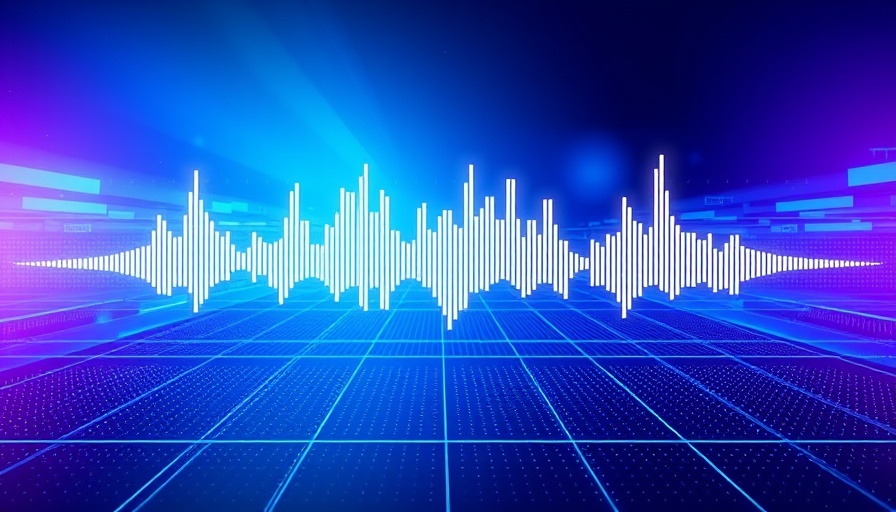 Open AI audio interface with waveform visualization.