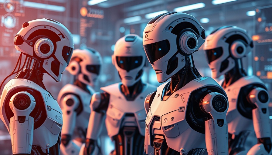 Futuristic scene of an agentic AI in a digital workspace.