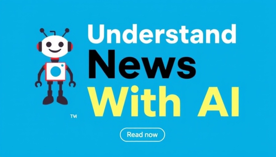 Digital graphic promoting AI news understanding in consumer AI.