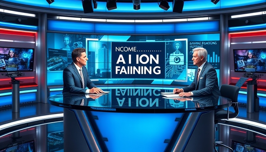 News anchors discuss OpenAI funding on television screen, claude ai.