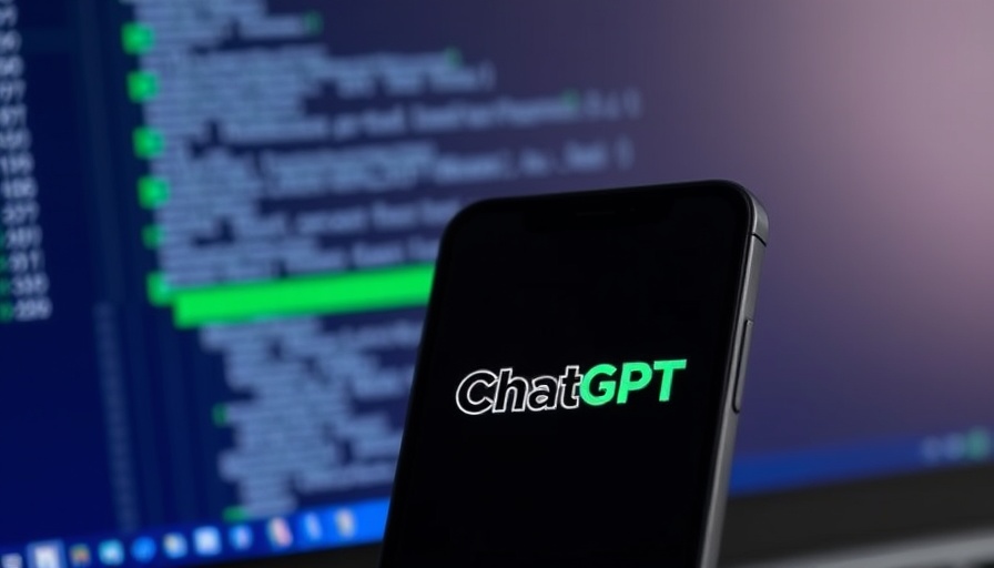 Close-up of ChatGPT app on phone with blurred screen behind, relating to perplexity ai.