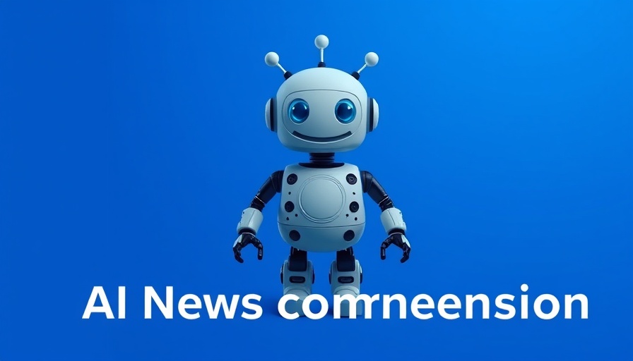 Claude AI news comprehension ad on vibrant blue.