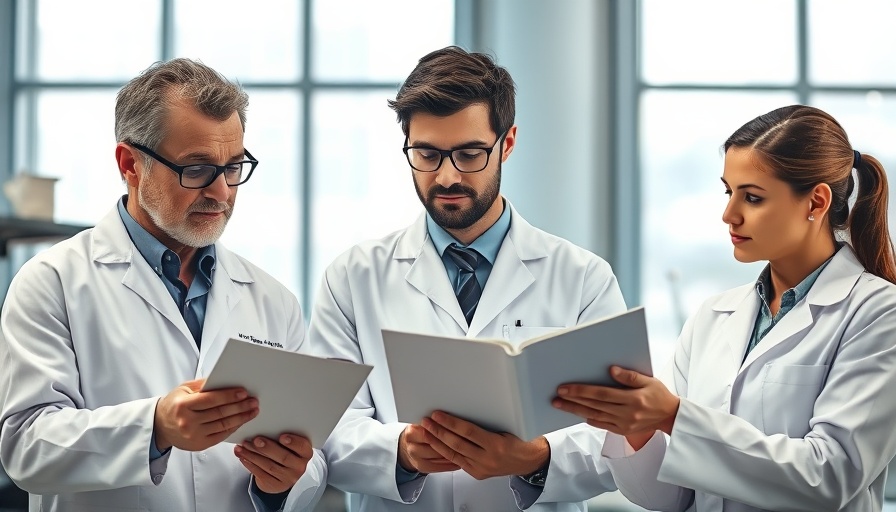Scientists discussing AI vulnerabilities in joint safety tests in a lab.
