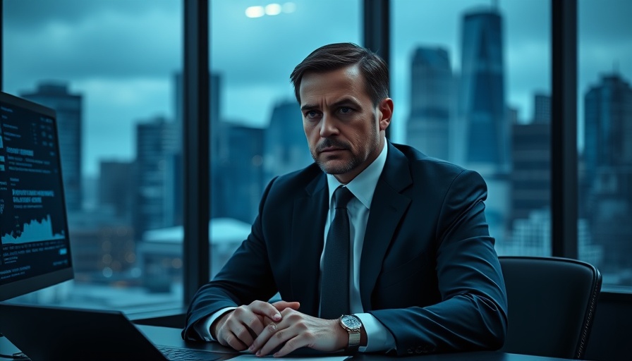 DeepSeek AI disinformation impact: focused man in modern office