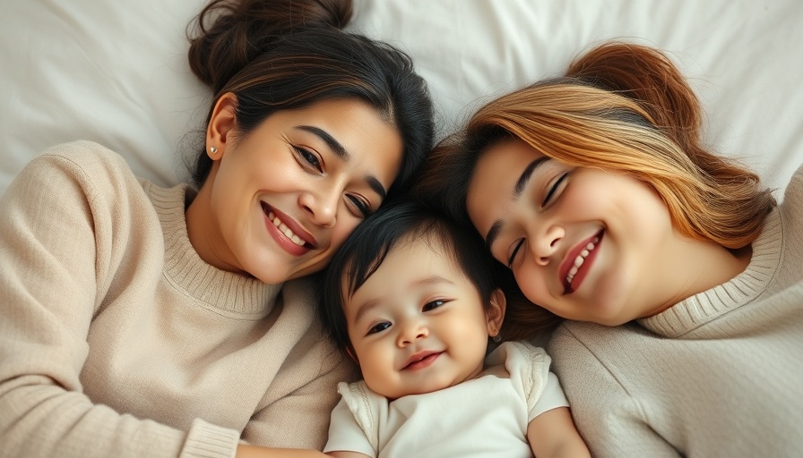 Three people smiling closely together in a warm setting, open AI