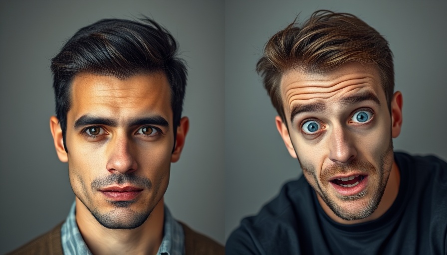 Split image of men showing contrasting expressions, representing OpenAI saves Google.
