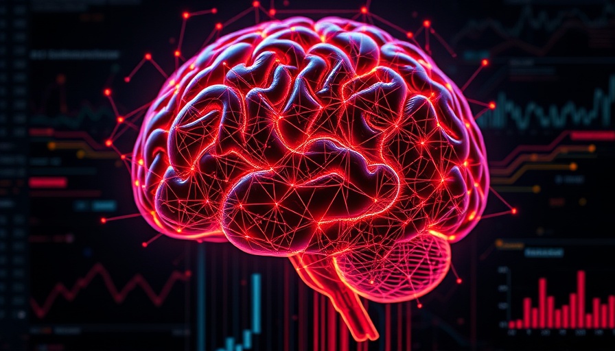 Futuristic digital brain with data charts representing autonomous AI agents.