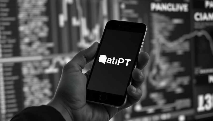 Microsoft AI: Person holding smartphone with ChatGPT logo.