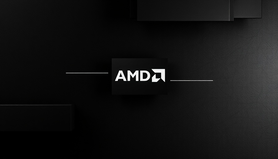 AMD logo on abstract dark background symbolizing AI challenges in China.