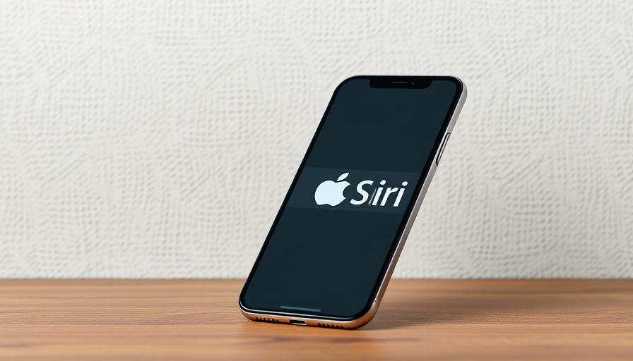 Siri logo on smartphone, illustrating Google powers Siri concept.