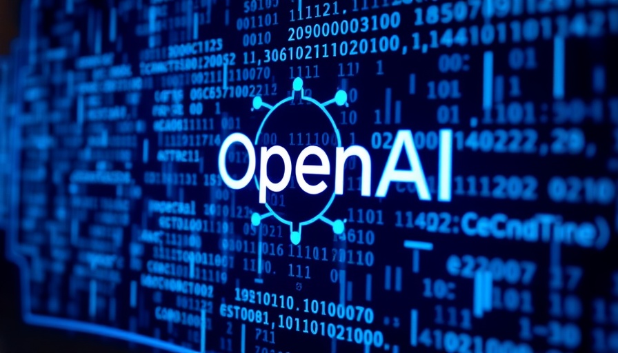 OpenAI logo with blue binary code background, open ai news