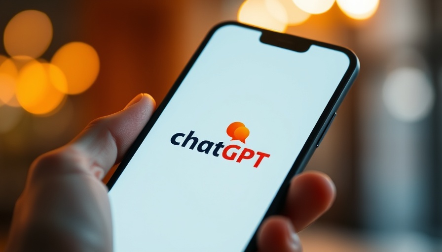 Smartphone displaying ChatGPT logo in close-up view.