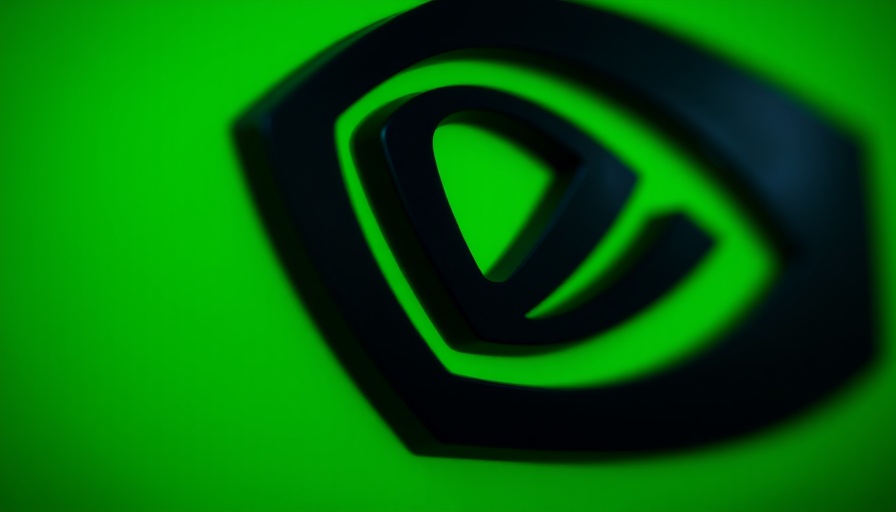 Close-up of NVIDIA logo showcasing competition in GAIN AI Act.