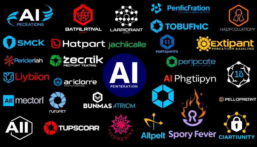 Top AI penetration testing companies logos collage.