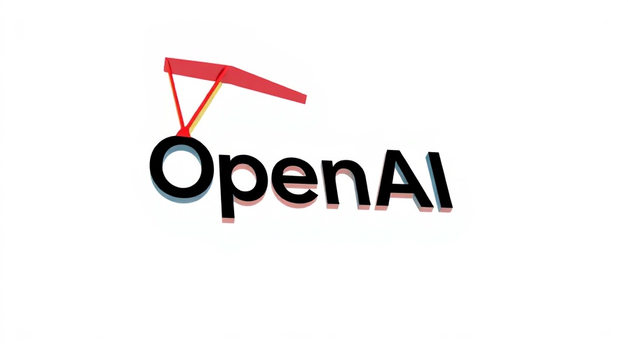 Vibrant OpenAI logo with 3D outlines on minimal background.